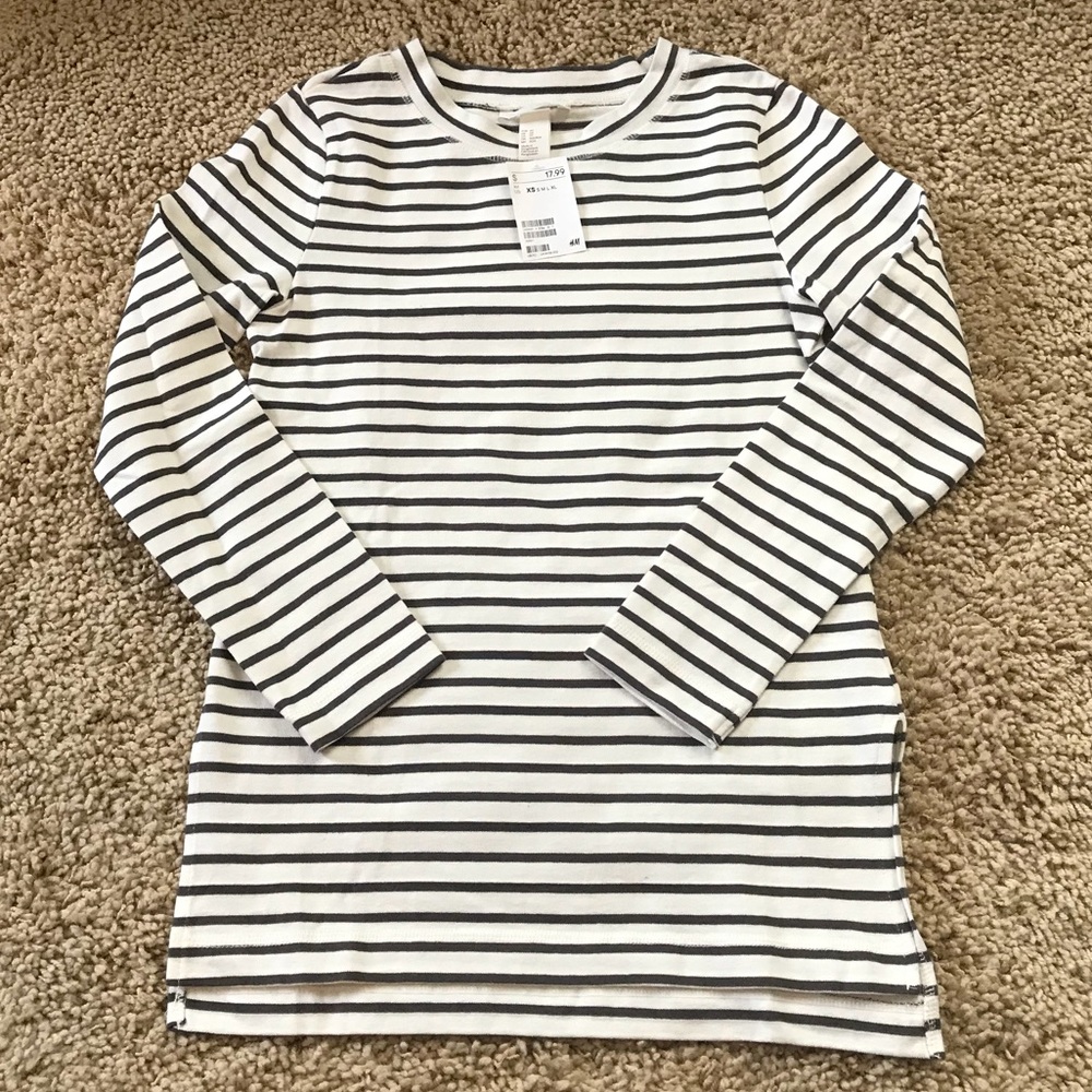 H&M long sleeve jersey top